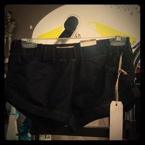 Soft denim booty shorts